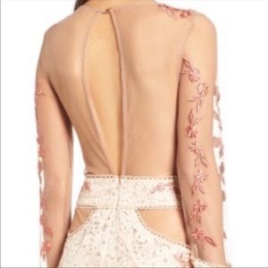 For love and lemon lace mini dress